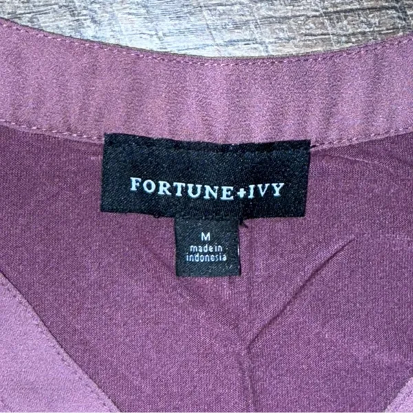 Fortune + Ivy Mauve Button-Front Women's Top - Image 6