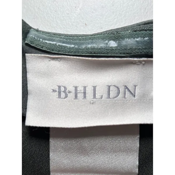 BHLDN Ruby Satin Charmeuse‎ Halter Maxi Dress Size 14 Sage Green Backless - Image 7