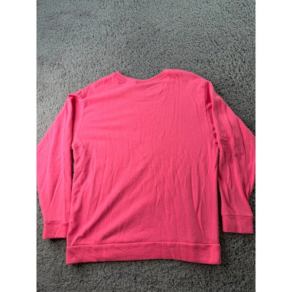 Victorias Secret PINK Nation Neon Pink All Pink Everything Sweatshirt Large - Image 2