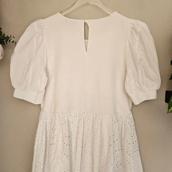 Peter Som Collective Rent the Runway White Combo Eyelet Dress Mini Sz 6 $360 - Image 8