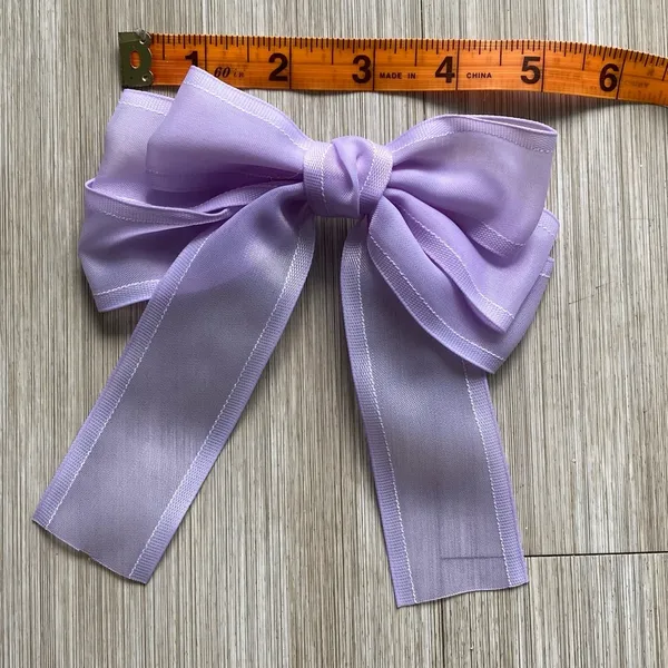 Purple Lavender clip Bow - Image 2