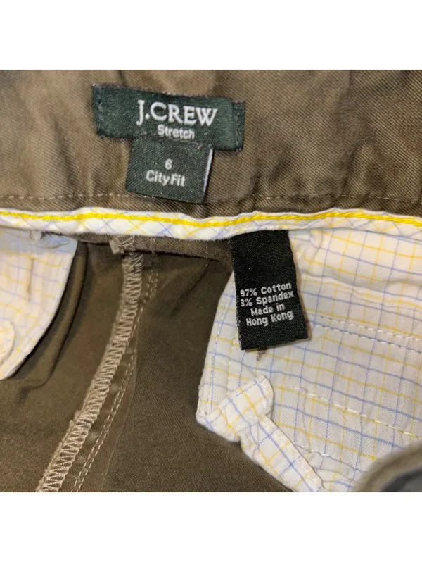 J.Crew $128 Woman’s Size 6 Cityfit Casual Work Pants Straight Leg Clasp Button - Image 2