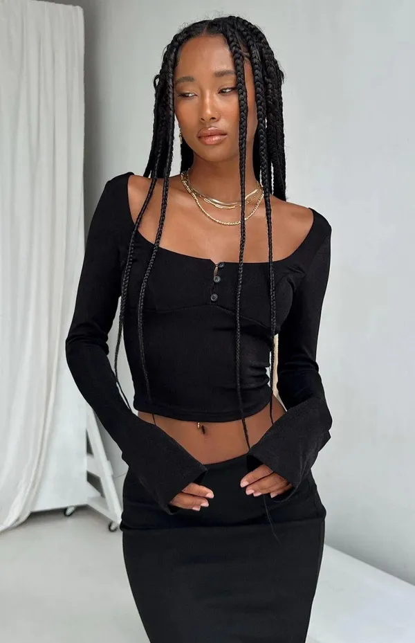 Princess Polly Black Top - Image 3