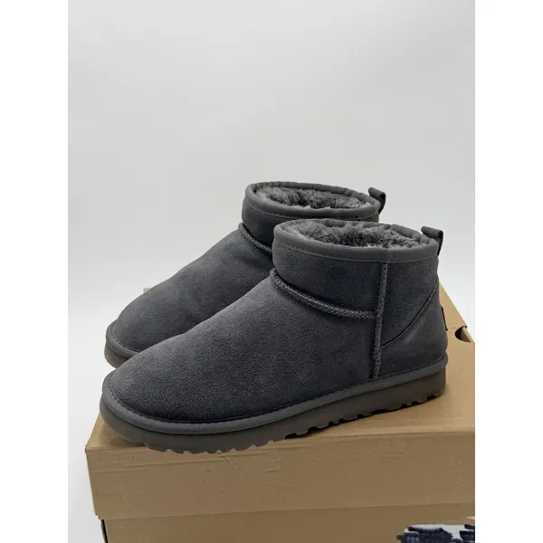 New Authentic UGG Classic Ultra Mini 1116109 Women's Fashion Boots Grey - Image 2