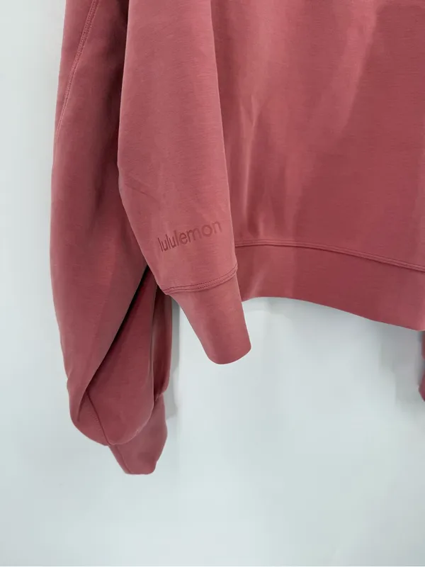 Lululemon Perfectly Oversized Cropped Crew *Softstreme size large - Image 5