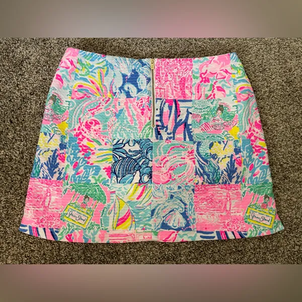 Women’s Lilly Pulitzer Marigold Skort Pop Up Summer Remix Print Size 4 - Image 6