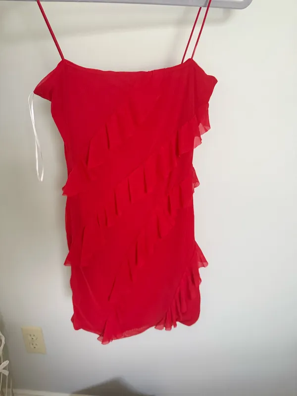 Princess Polly Pennell Mini Dress Red Size Small - Image 3