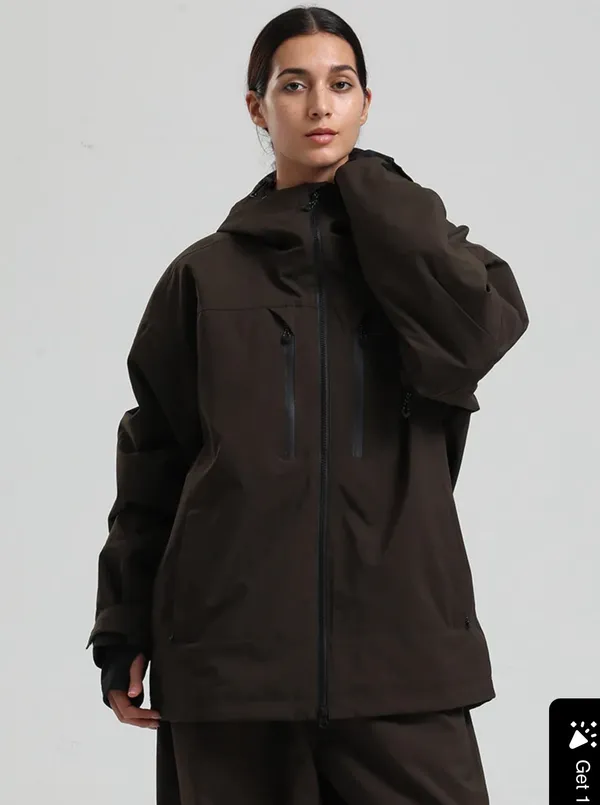 Snowverb brand NWT coffee ski/oversized board jacket Multiple Size XL - Image 2