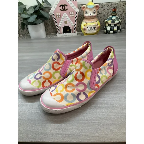 COACH BEALE MULTICOLOR C LOGO MONOGRAM SLIP ON SNEAKER - Image 10