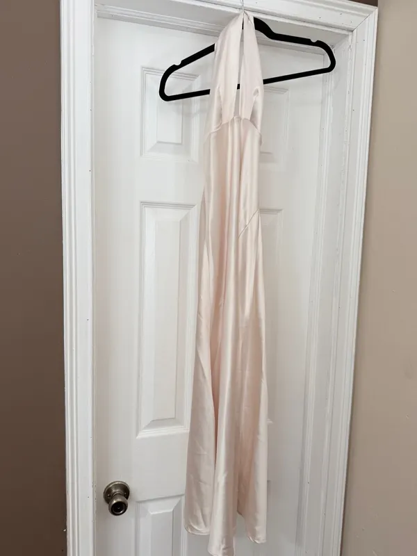 Off white silky dress Size XS - Image 11