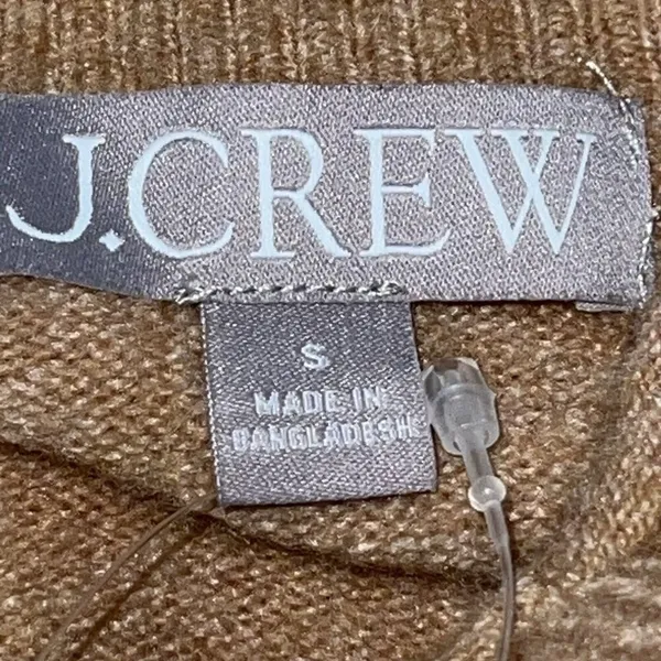 J. Crew Rollneck Sweater Supersoft‎ Yarn Wool Alpaca Blend Small New Brown Hole - Image 9