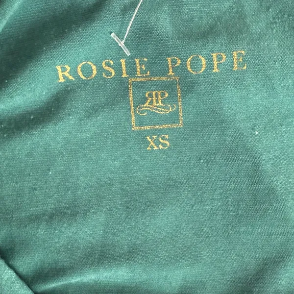 Rosie Pope Audra Maternity 3/4 Sleeves Mini Dress Scoop Back Back XS Ocean - Image 8