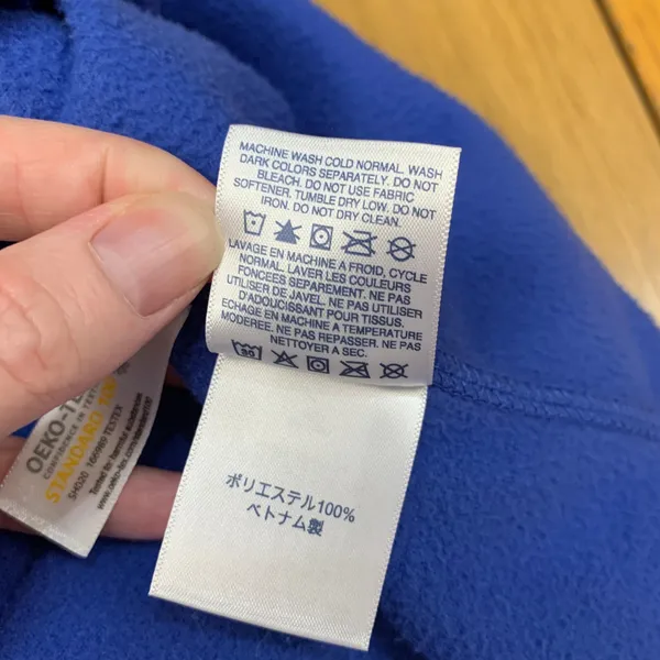 Lands End Outfitters Womens 2X Royal Blue Full Zip Fleece Vest Mock Neck Pocket‎ - Image 7
