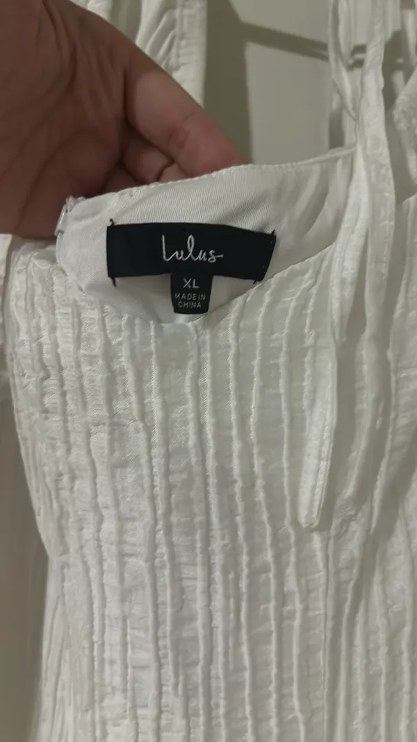 Lulus Midi Dress White - perfect for brides - Image 4