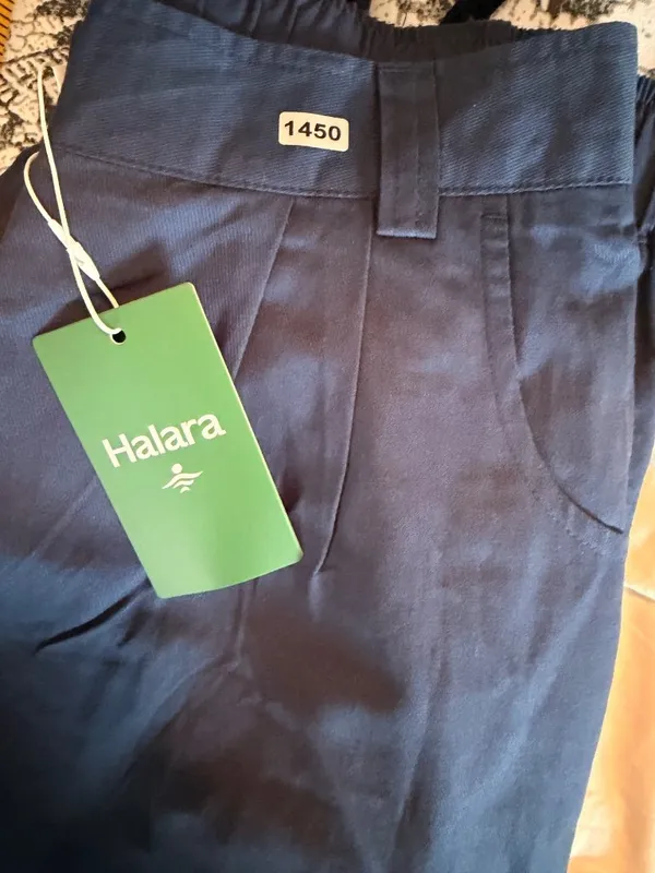 Halara XS Regular Navy Blue Cotton Elastic Waist Joggers - Image 3