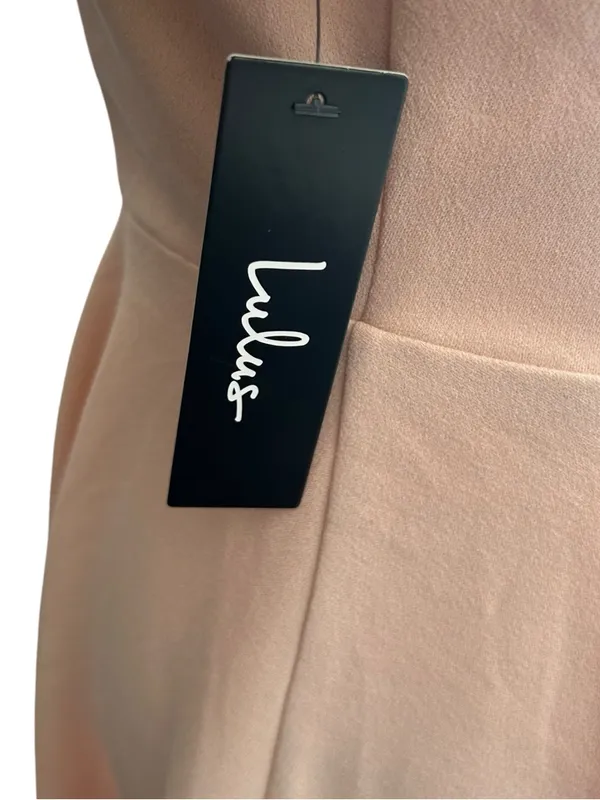Lulus Darling Delight Blush Skater Dress - Image 3