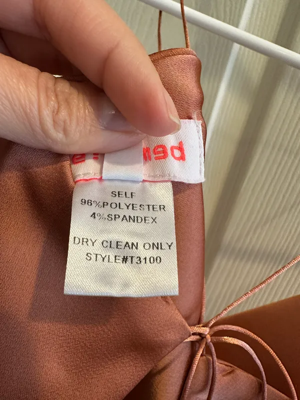 re:named Orange Soft Satin Crop Top - Image 5
