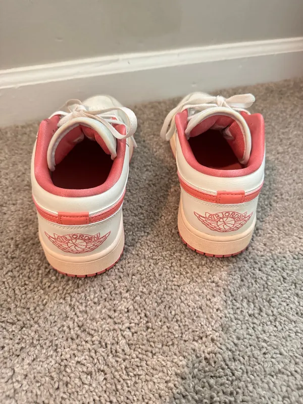 Jordan 1 Low "Sail/Guava Ice/Pink Salt" sneakers Size 7.5 - Image 3