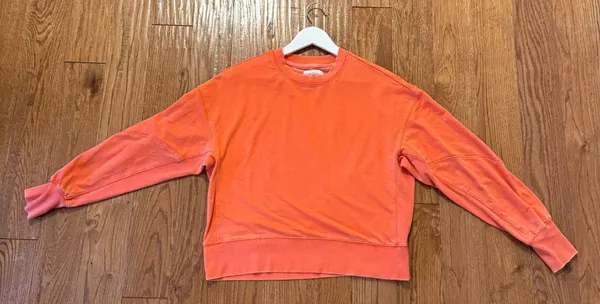 Sunnyside by Sundry orange crewneck pullover size M - Image 6