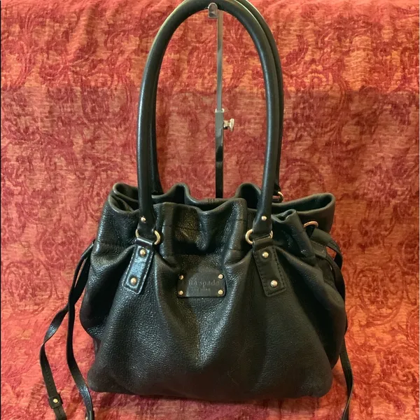 Lovely sparkly black leather Kate Spade handbag - Image 7