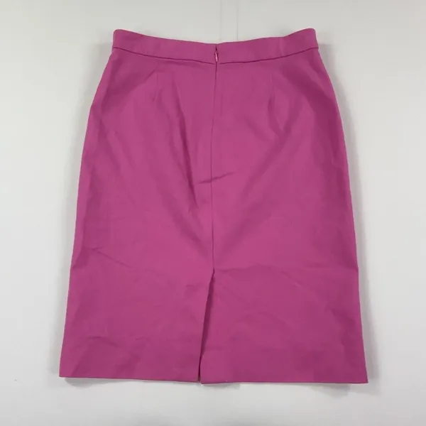 J.Crew No. 2 Skirt Womens 6 Pink Twill Pencil Knee Length Lined Stretch Office - Image 3
