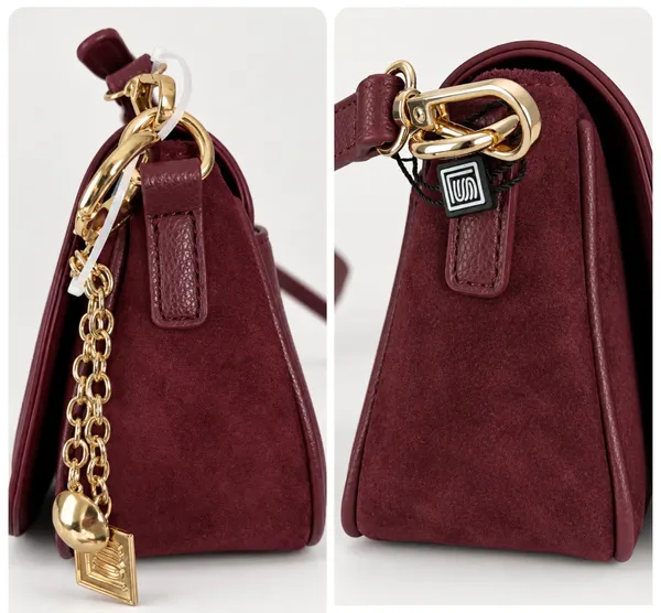 Laundry by Shelli Segal burgundy saddle bag - Image 9