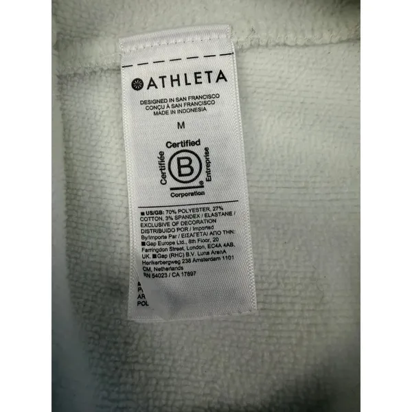 Athleta Jogger Pants Womens M Gray Sweatpants Zip Ankle Athleisure Lounge - Image 11