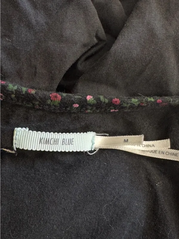 Anthropologie Kimchi Blue Floral Tie Waist Mini Dress Women’s Medium - Image 3