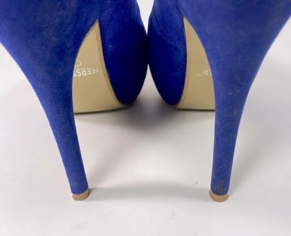HerStar Boston Red Sox Suede High Heels Color Blue/Red/White SZ 7 - Image 7