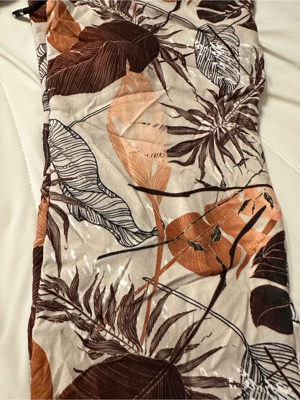 Amorosa Leaf Fauna Faux Suede Pants - Brown Tones - NWT - Size S-L (estimated) - Image 5