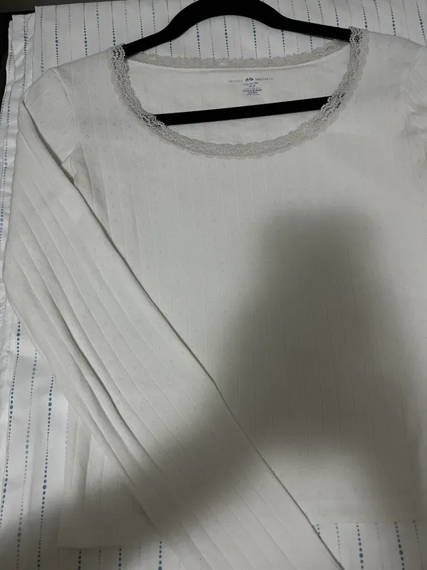 McKenna Top, Pointelle eyelet top - Image 4