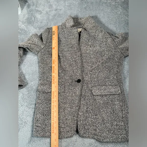 Loft Gray Tweed Jacket blazer 8 - Image 9