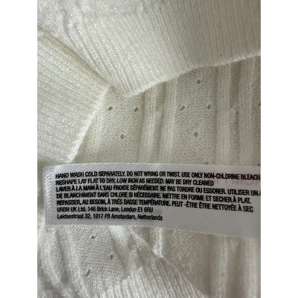 Free People Cassie Cardi Front Button Ivory Women's Size‎ X-Small - Image 11