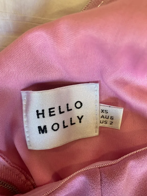 Hello Molly Pink One Shoulder Dress - Image 5