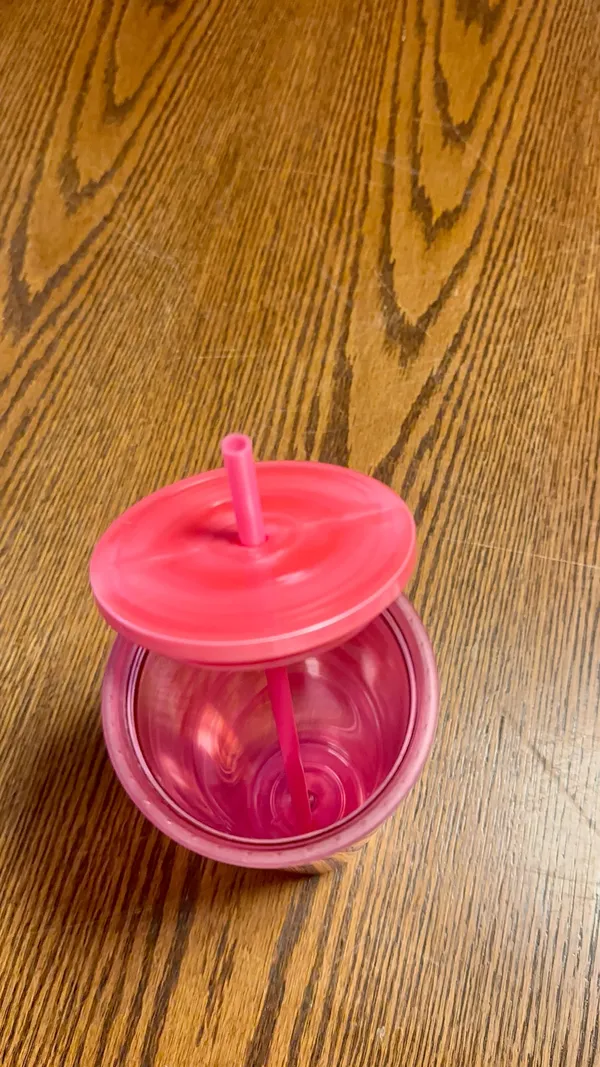 Starbucks Pink Swirl Tumbler with Straw - Image 4