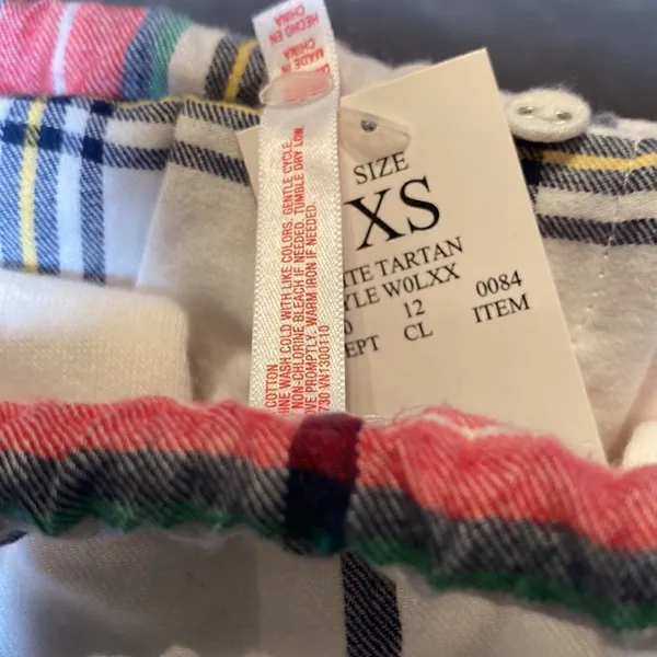 Women’s Christmas Plaid Pajama 3 Piece Set Size XS NWT - Image 3
