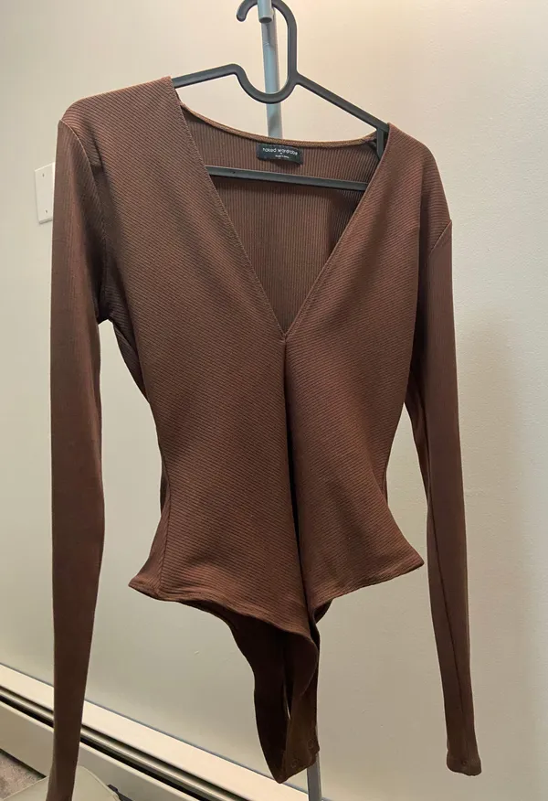 Naked Wardrobe Deep V Bodysuit - Image 4