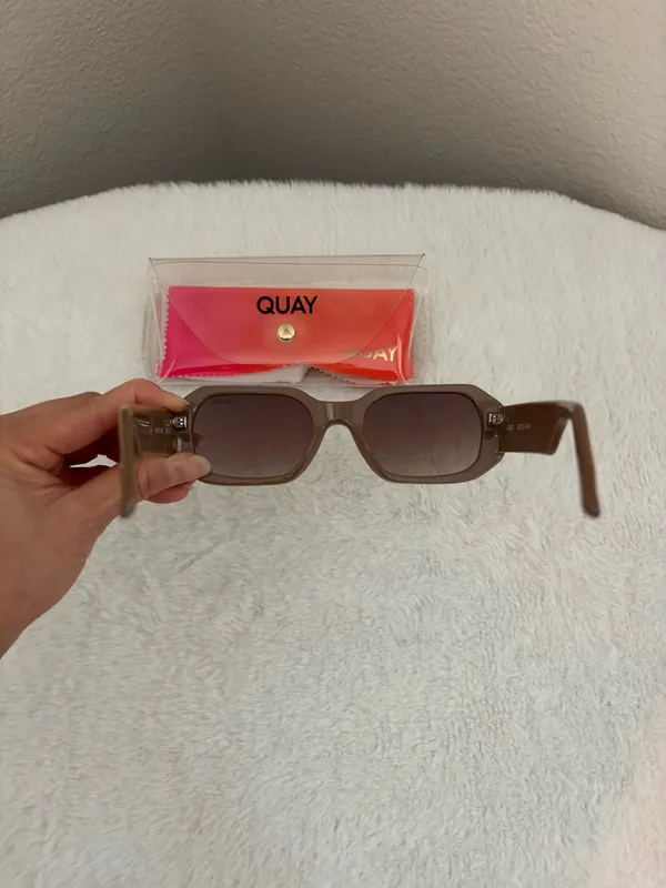 QUAY Australia HYPED UP Brown Sunglasses - Image 6