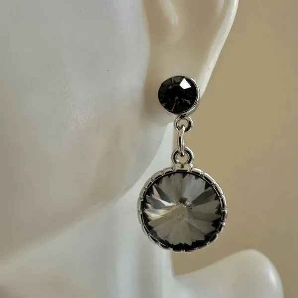White House Black Market Crystal Drop Earrings - Image 2