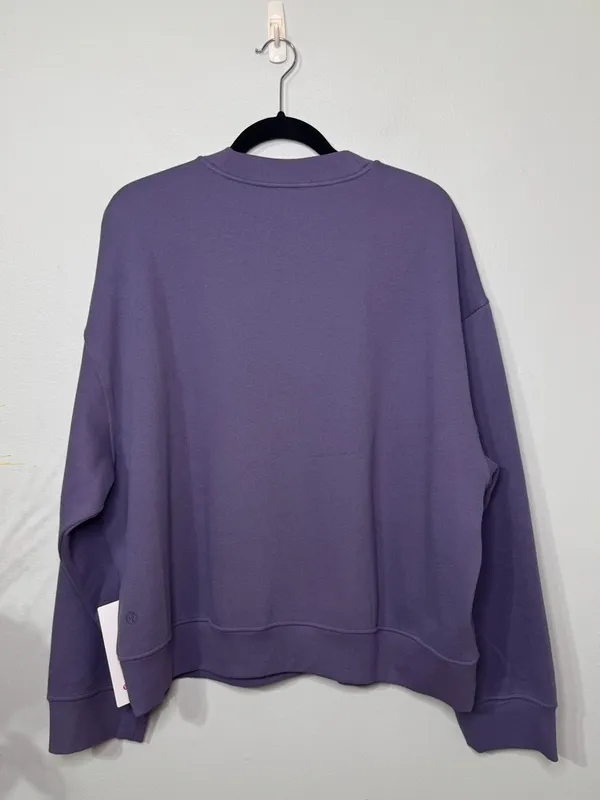 Lululemon Women’s Steady State Oversized Crew Sweatshirt Grape Mist XL NWT - Image 6