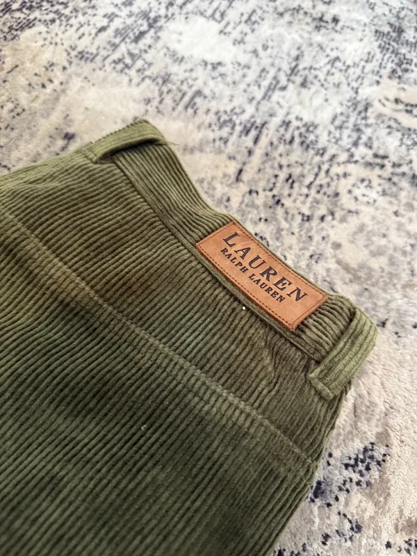 Vintage green Corduroy high Waisted Pants - Image 2