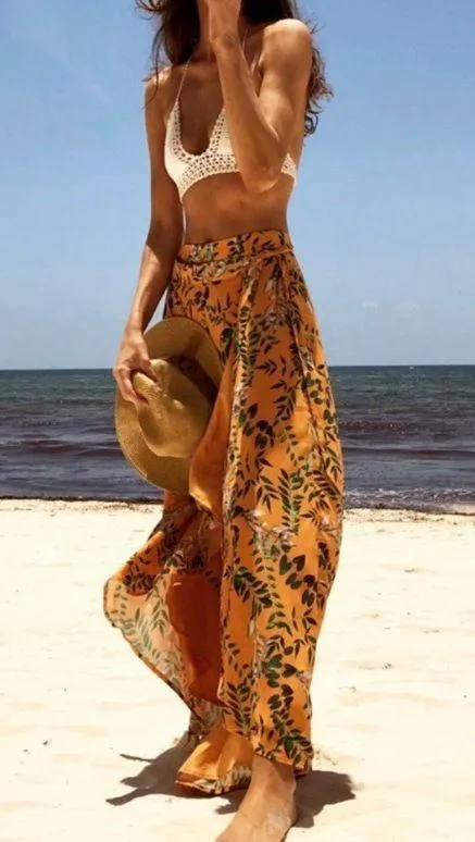 1960 tropical skirt - Image 2
