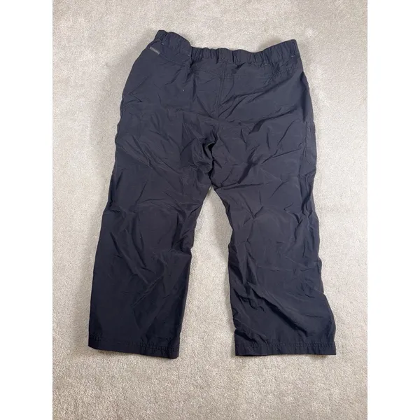 columbia pants womens cropped hiking cargo nylon pants black medium‎ - Image 6