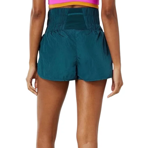 Free People Movement Turquoise Blue By The Way Home Athletic Shorts Small - Image 3