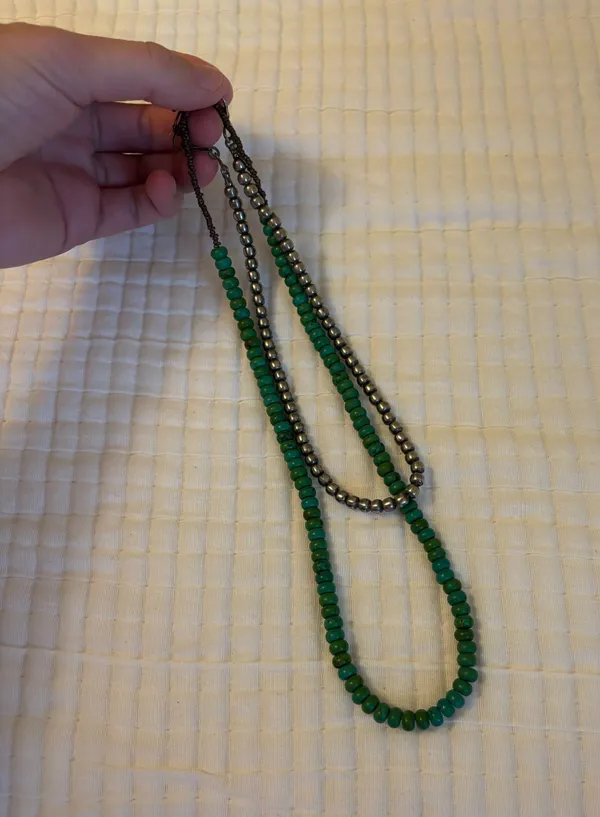 Turquoise necklace Green - Image 2