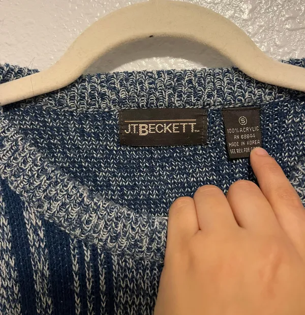 Vintage Sweater Blue - Image 3