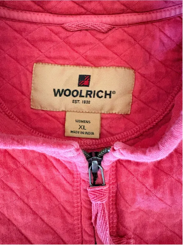 Woolrich "Ruby Heather" Quilted Mock Neck Jacket Size XL Vintage - Image 6