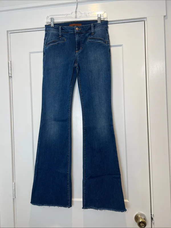 Joe's Jeans Deep Blue flawless the mustang Flared Wide-Leg Jeans size 28. - Image 3