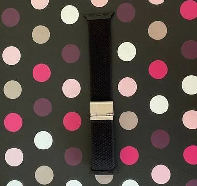 Apple Watch Black Braided Nylon Band - Image 3