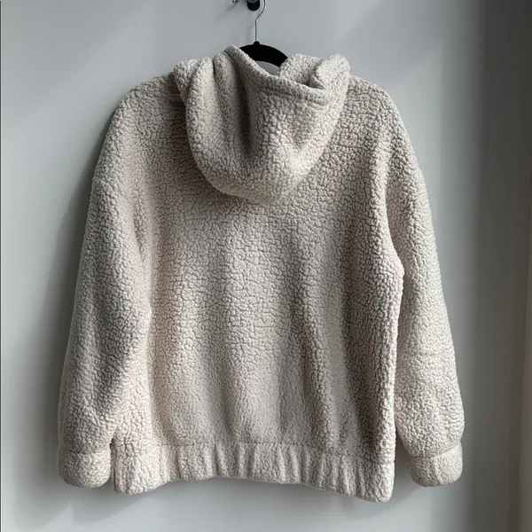 Aerie Cream Sherpa Jacket Size XS - Image 6